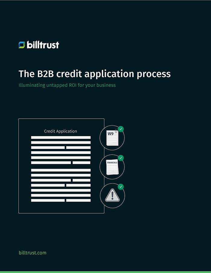 The B2B credit application process eBook Cover Image