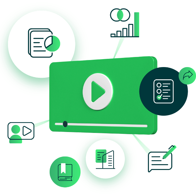 Icônes de différents types de ressources