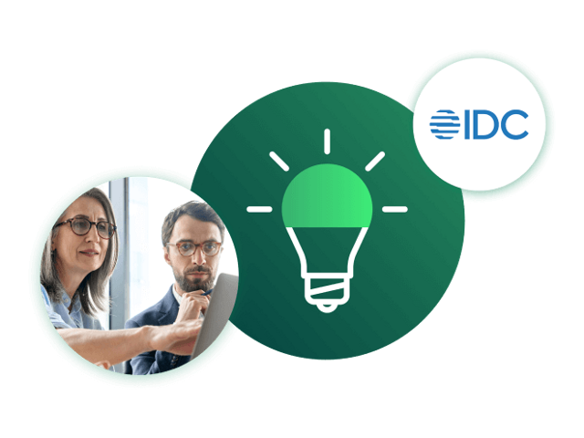 insights into the evolving role of the cfo masthead image with a light bulb, people and idc logo