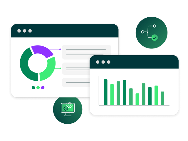 make data-driven decisions_masthead_bar chart and circle graphic