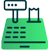 cash register illustration for retail icon