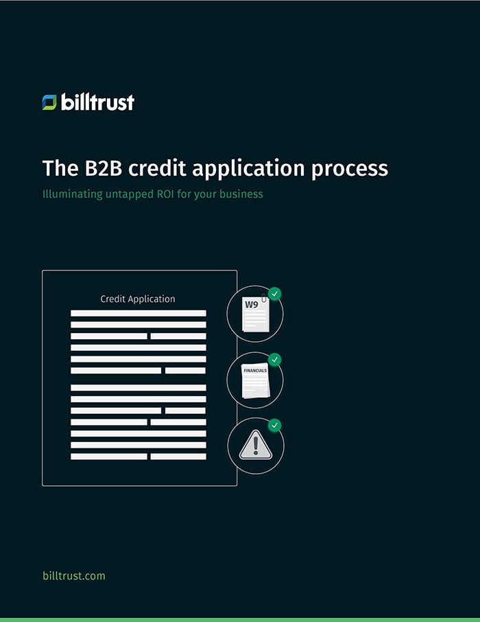 The B2B credit application process eBook Cover Image