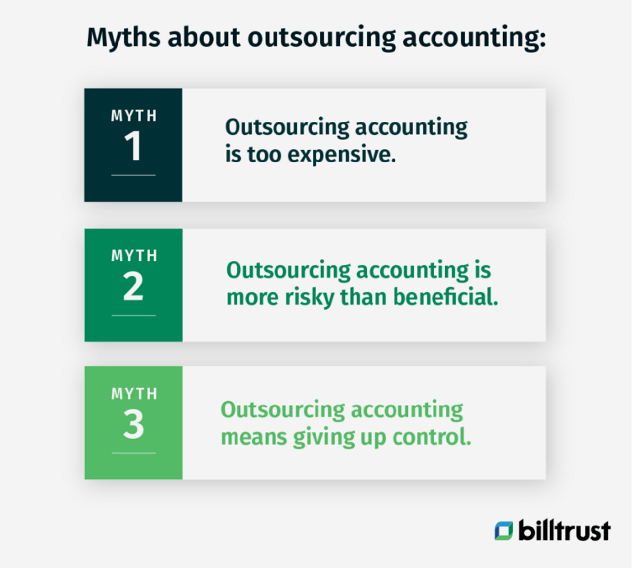 the new key to accounting success myths graphic
