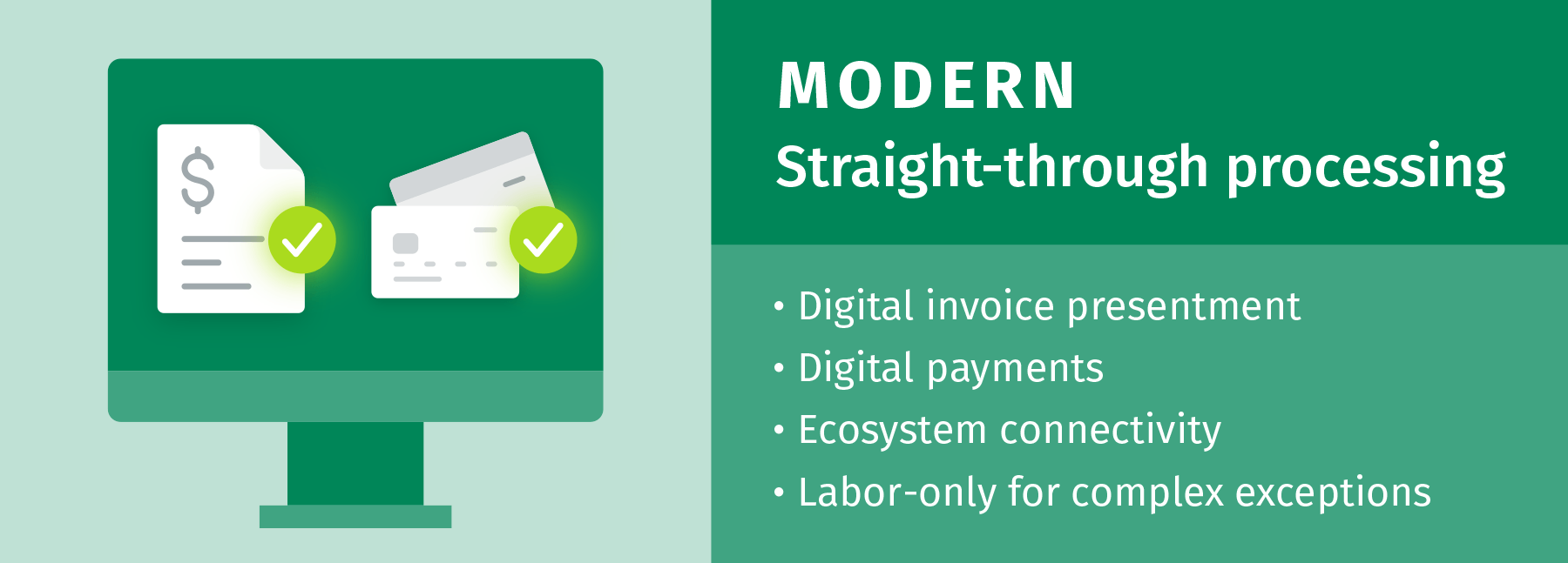 abstract illustration of computer with invoices, Modern STP list