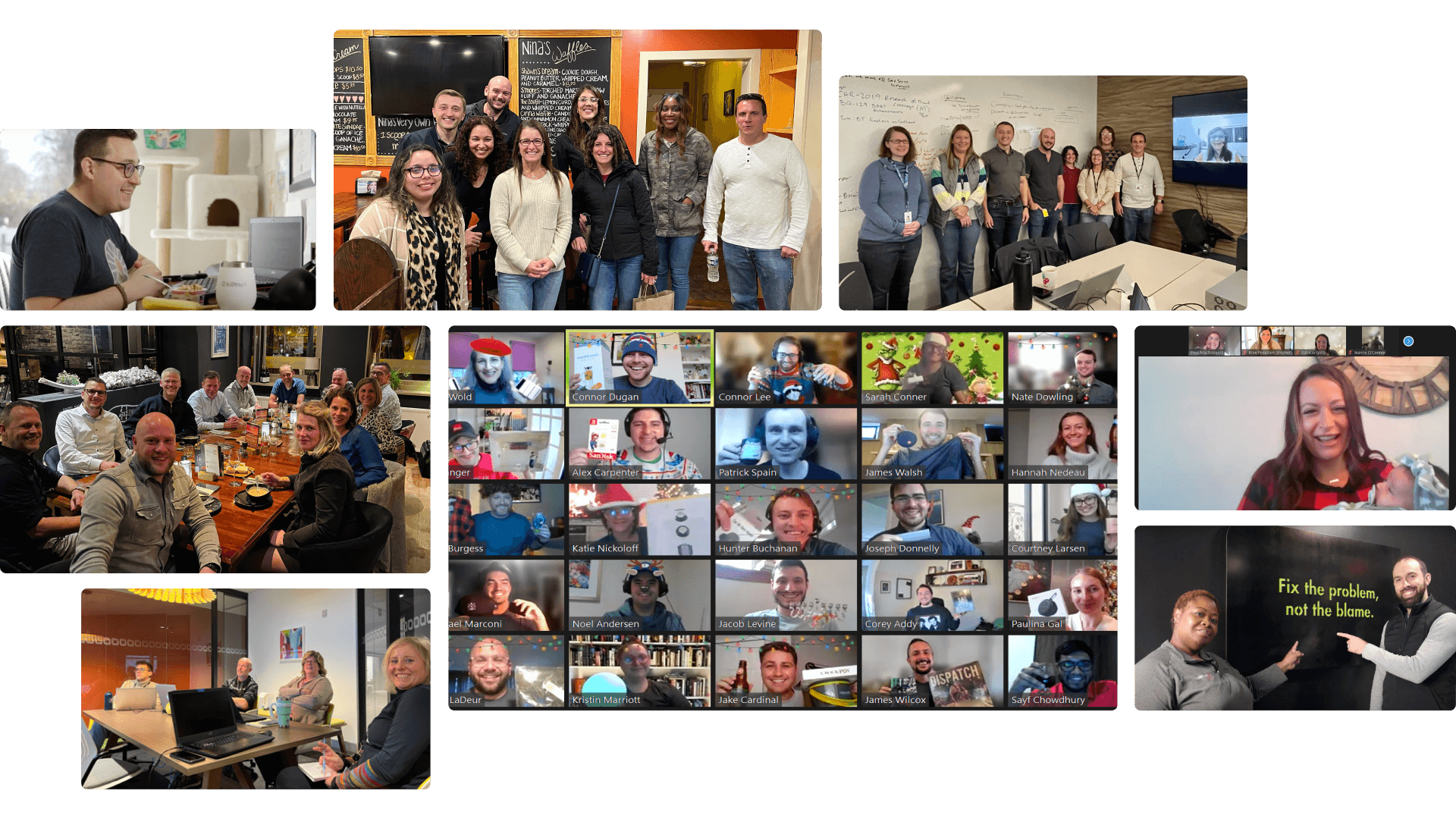 Fotocollage von Mitarbeitern bei Billtrust
