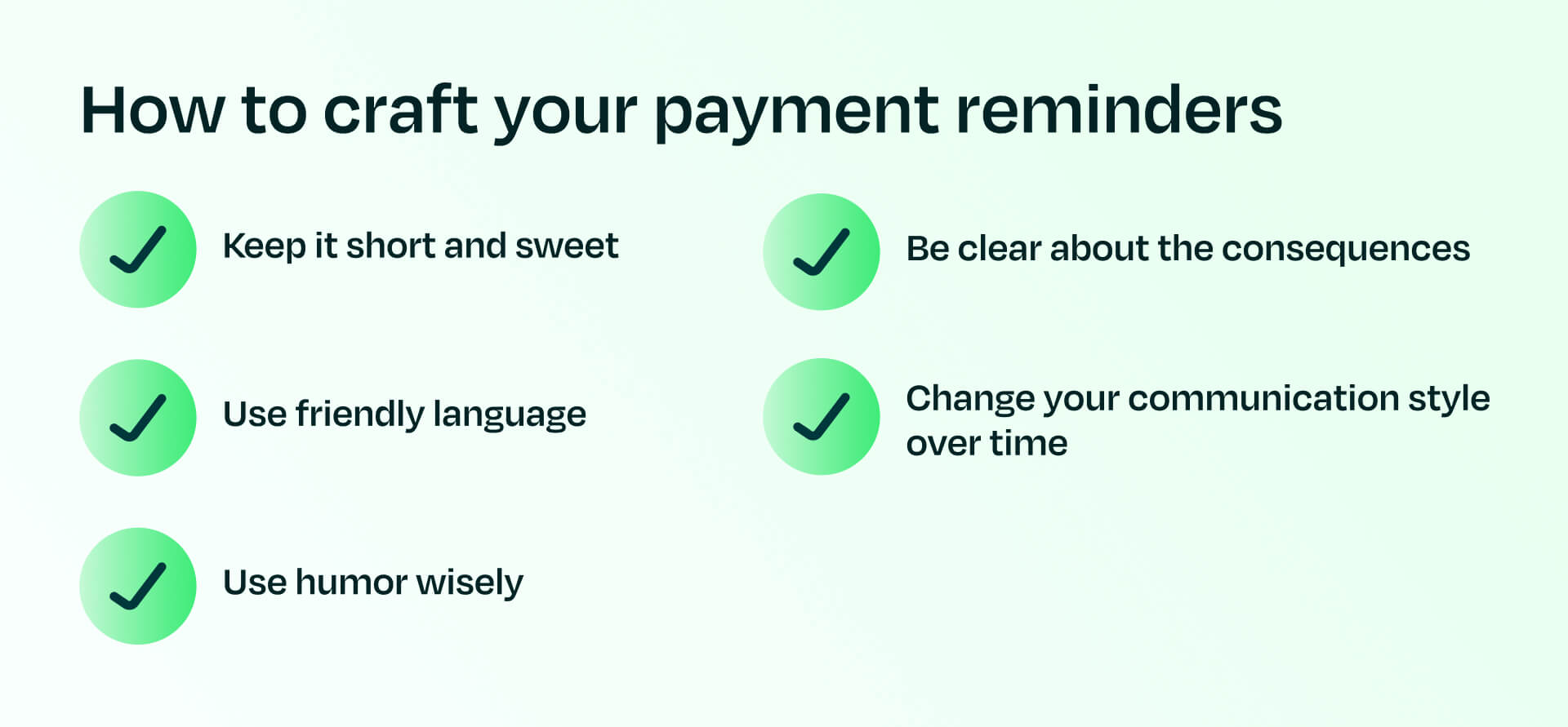 How to craft your payment reminders list