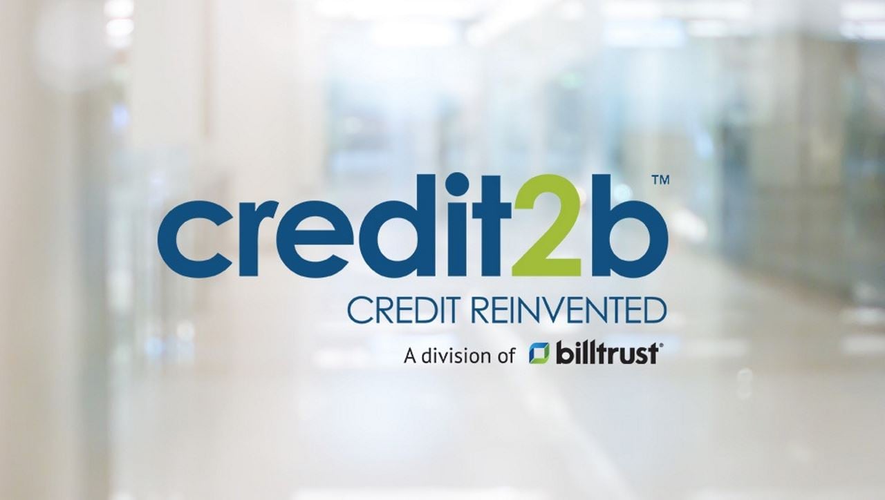 credit2b logo with office background