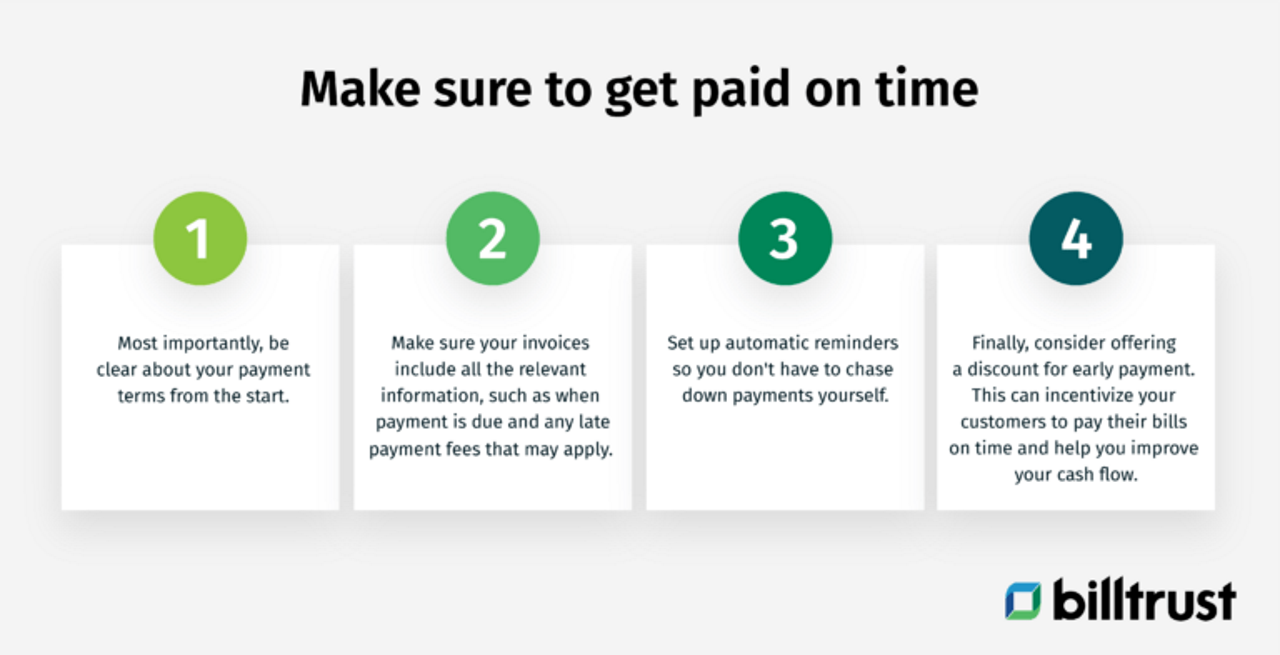 debunking AR myths and getting paid on time graphic