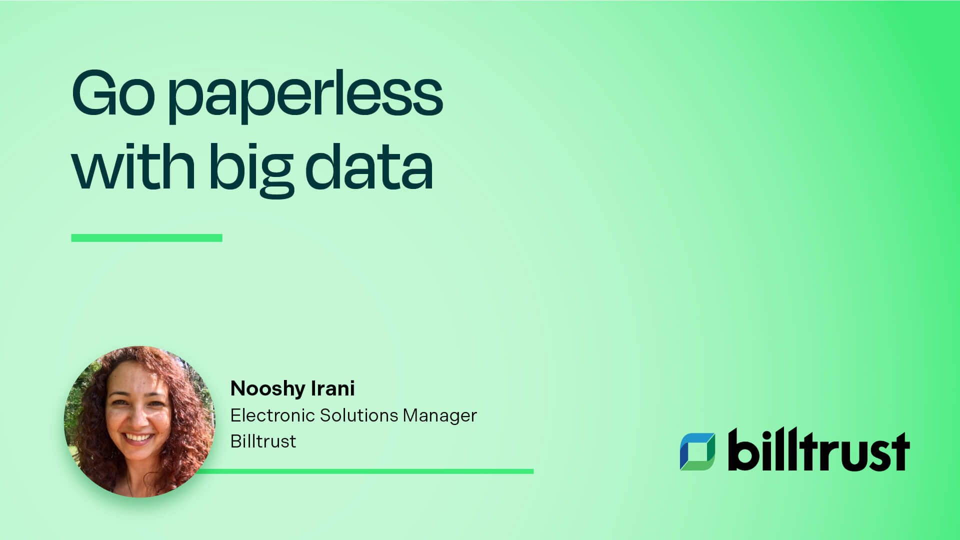 Go paperless with big data video thumbnail