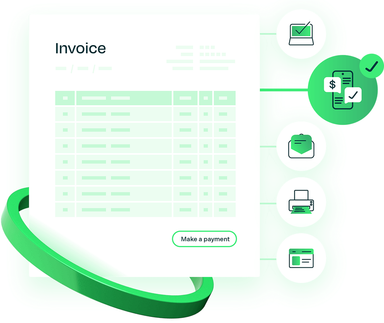 Invoicing product illustration