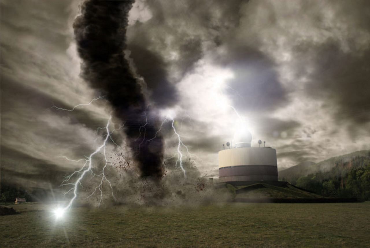 image of a tornado and thunderstorm for the billtrust Natural Disaster Recovery Plan