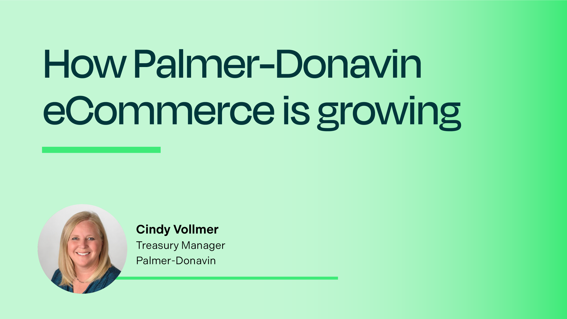 How Palmer-Donavin eCommerce is growing video thumbnail