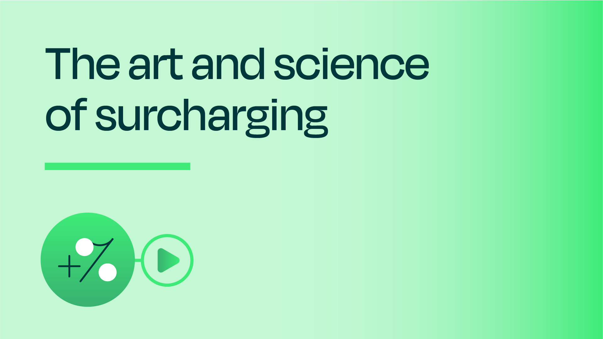 The art and science of surcharging