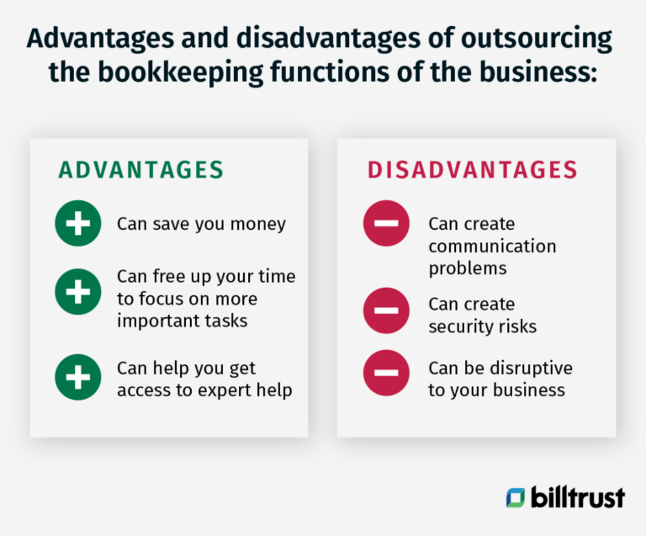 the new key to accounting success advantages and disadvantages graphic