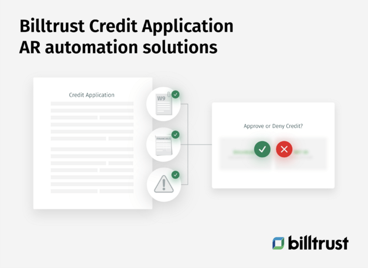 Billtrust Credit Application AR automation solutions