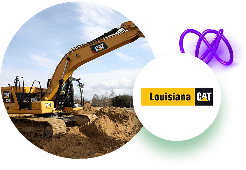 CAT Heavy Equipment mit Louisiana CAT-Logo
