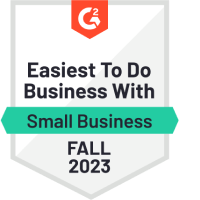 Fall 2023 G2 Easiest to do Business with Small Business