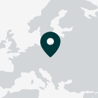 Illustration of Krakow, Poland Location Map