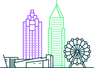 Atlanta skyline illustration