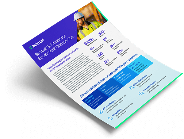 Enhance your equipment accounts receivable with Billtrust