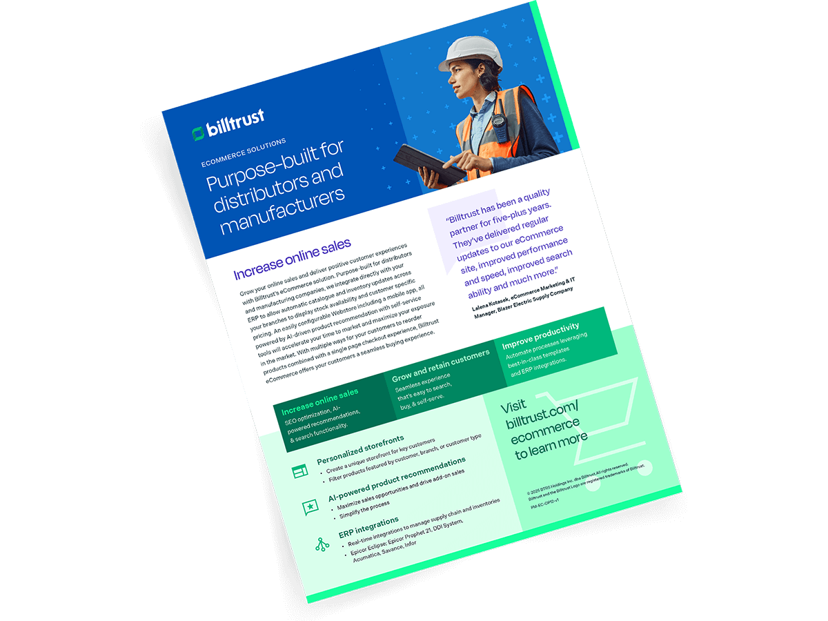 Billtrust eCommerce Masthead Image