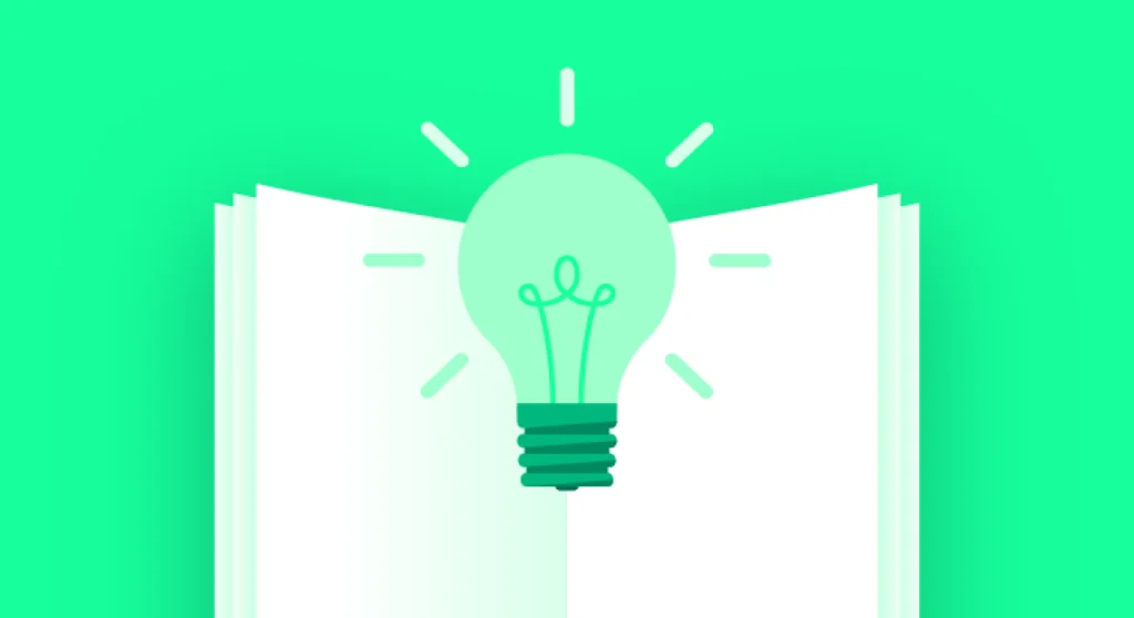 A lightbulb representing a good idea