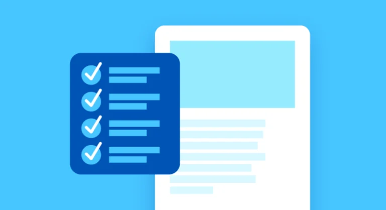 A checklist graphic