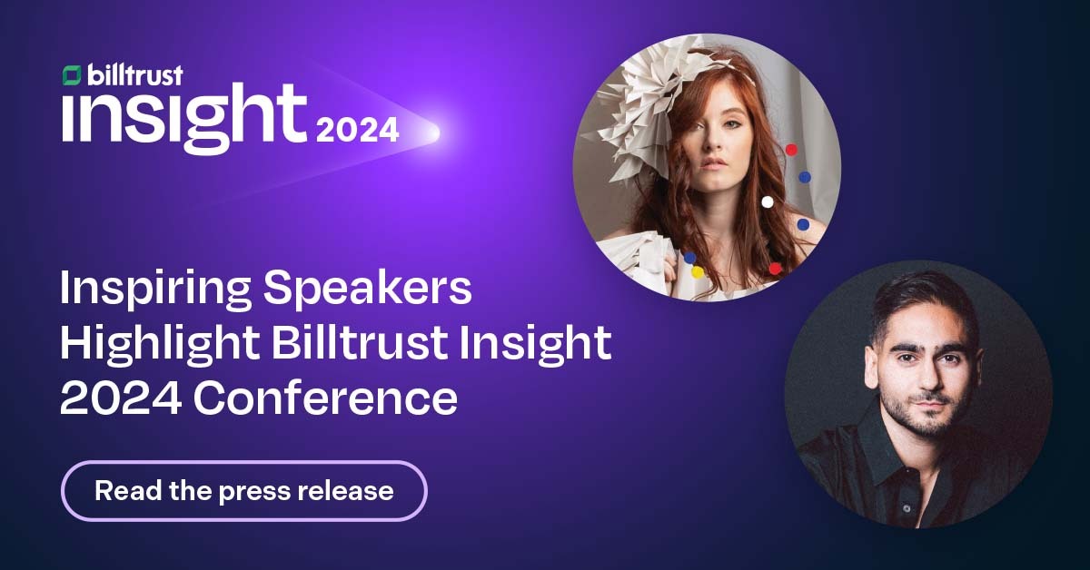 A thumbnail for a press release about speakers at Billtrust Insight 2024