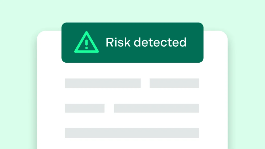 Grafiek: Risico gedetecteerd