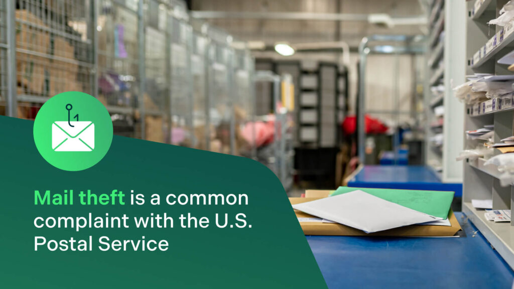 Graphic and photo Mailtheft is a common complaint with the U.S. Postal Service