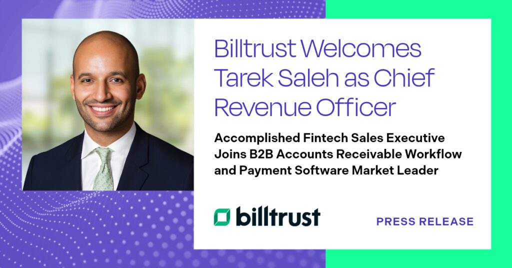 Ankündigung des Eintritts von Tarek Saleh als Chief Revenue Officer