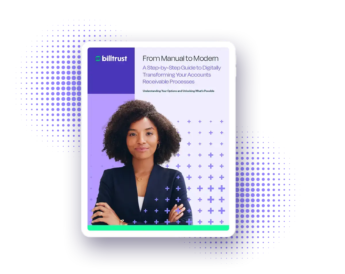 Cover mockup for Manual to Modern guide featuring a woman with her arms crossed