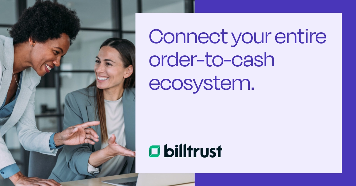 Two women working on computer - Connect your entire order-to-cash ecosystem