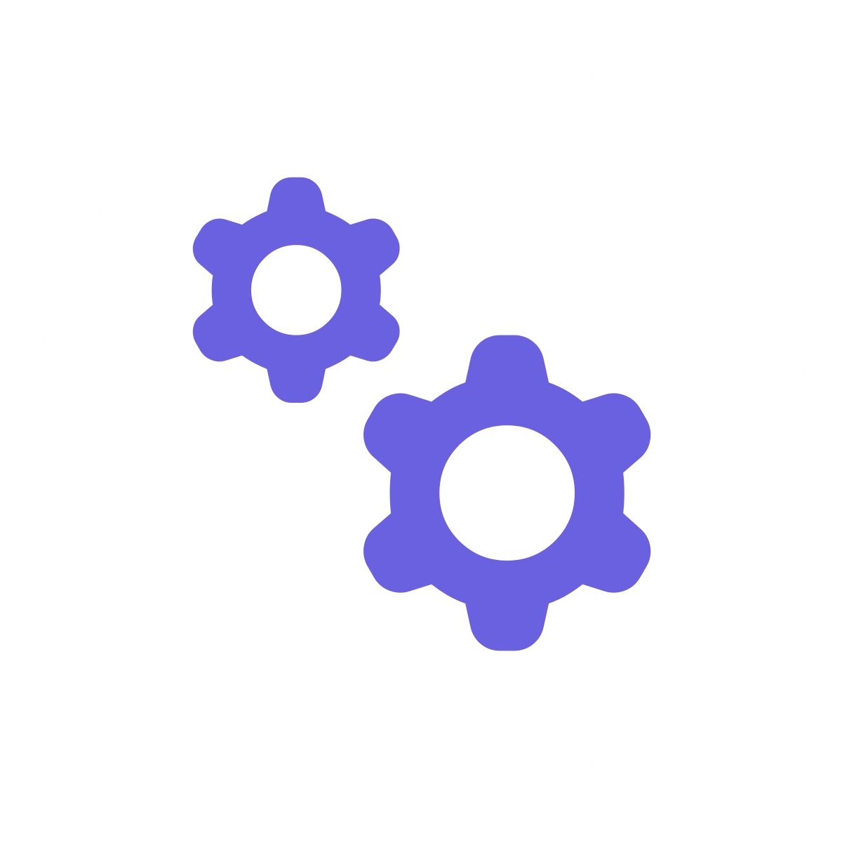 Manufacturing Icon - Cogs