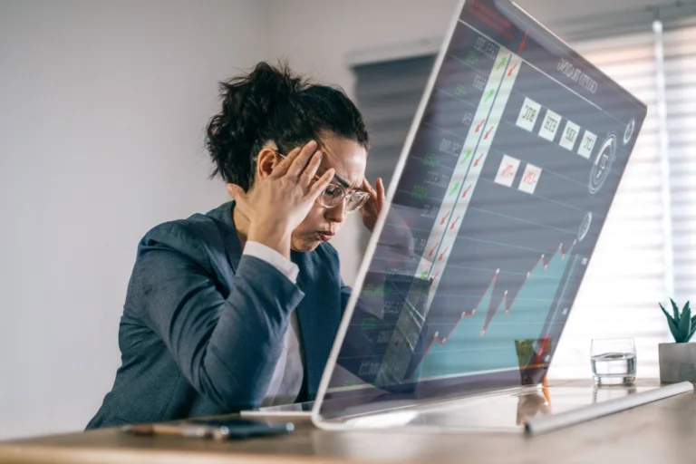 Woman at Work Frustrated