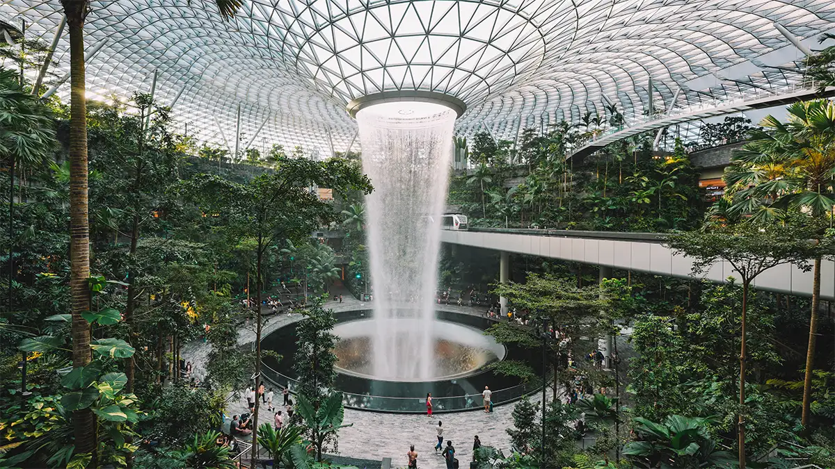 Singapore airport atrium