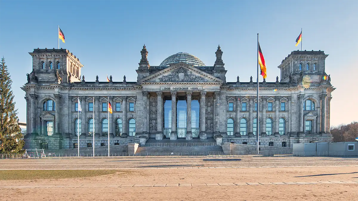 Reichstag building in Berlin