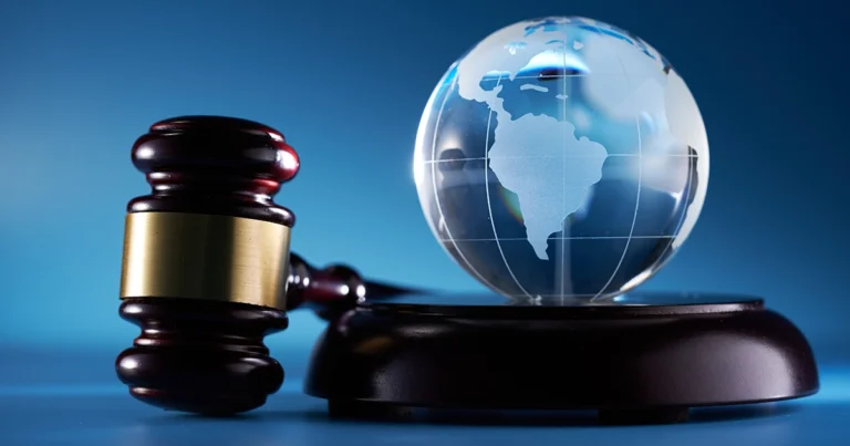 Gavel and Glass Globe