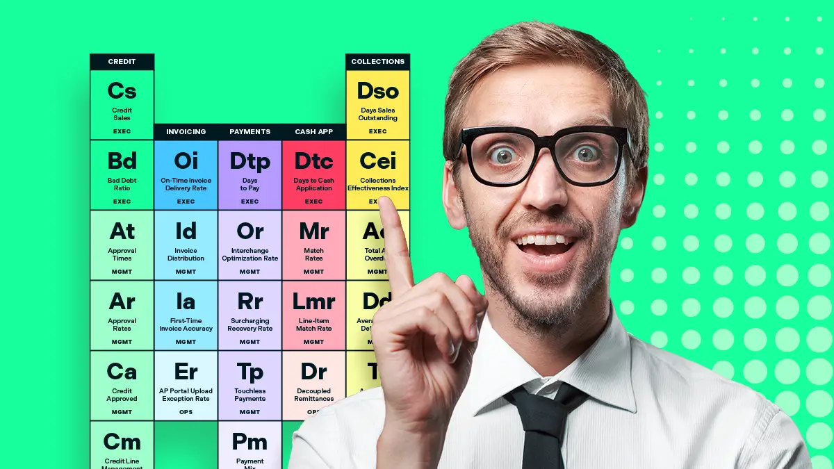 nerdy man pointing to periodic table
