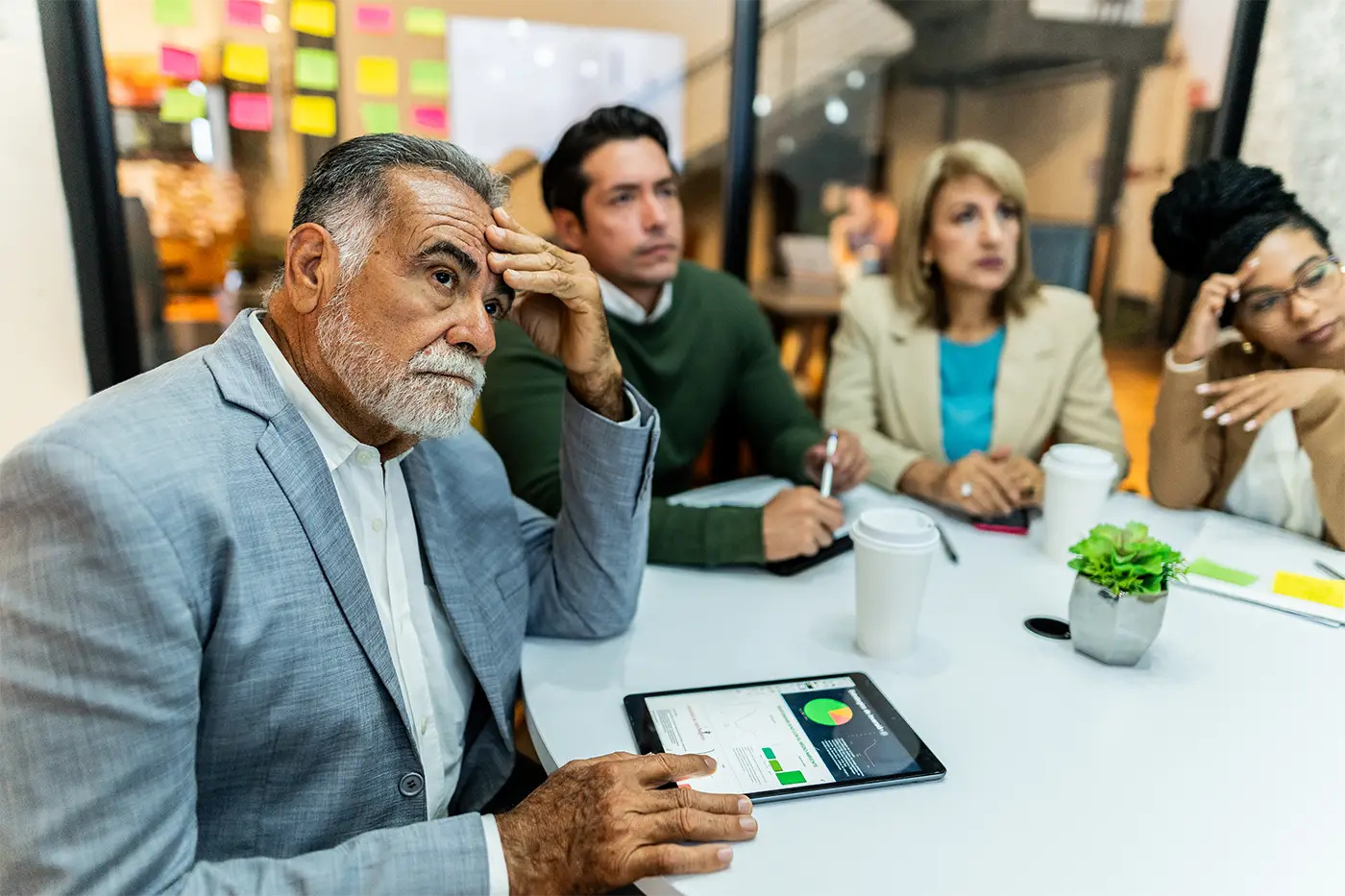 Concerned finance team