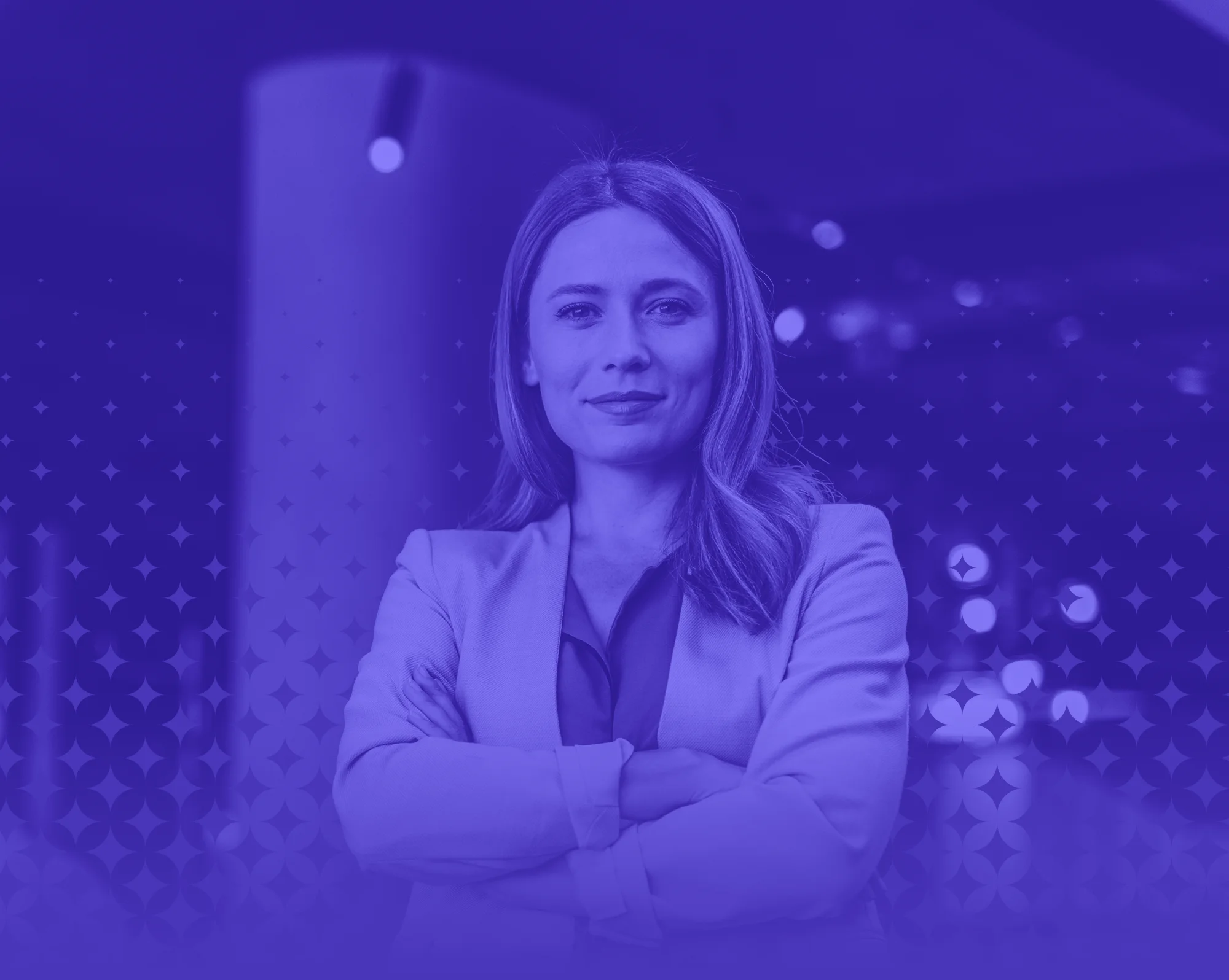 Confident professional woman looking at camera