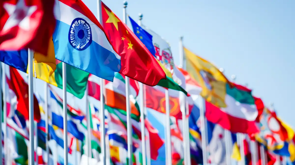 country flags side-by-side