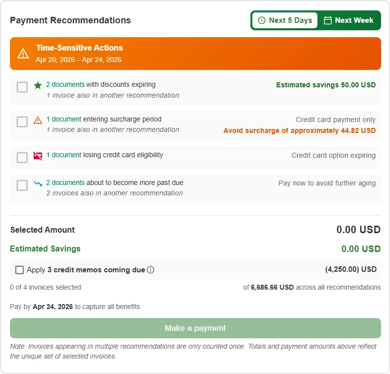 Billtrust buyer payment portal product interface