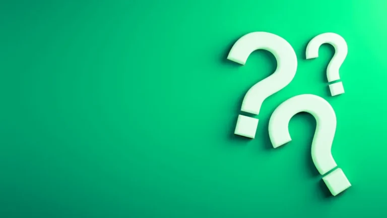 question marks on top of a green background