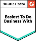 G2 Summer 2026 Easiest to do Business With