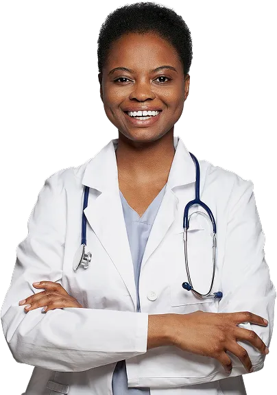 medical professional with stethoscope