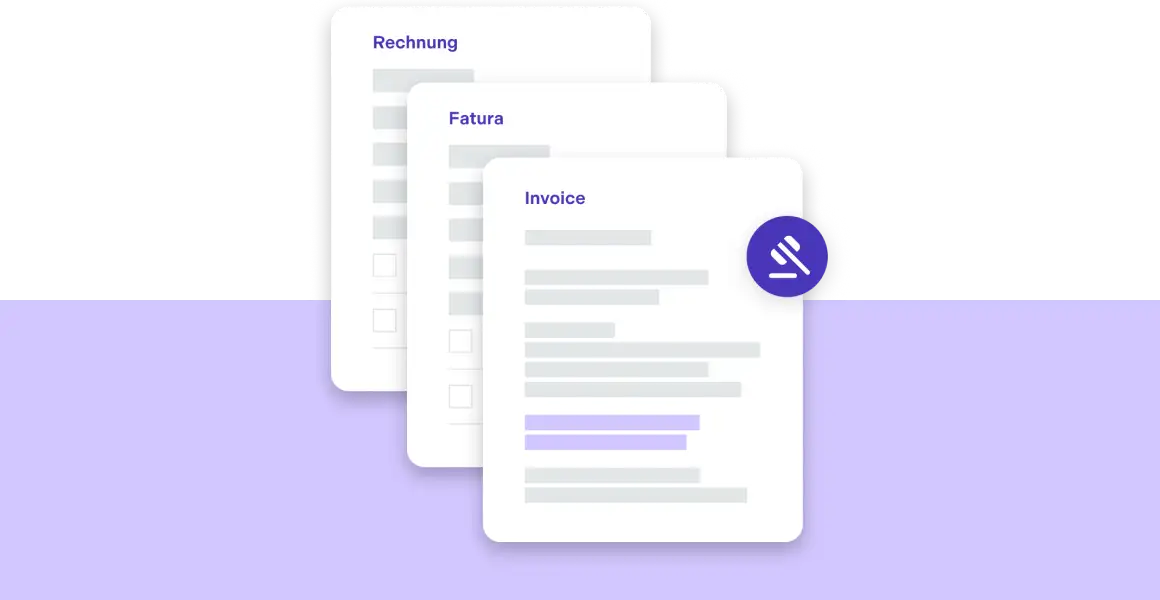 Invoices in multiple languages