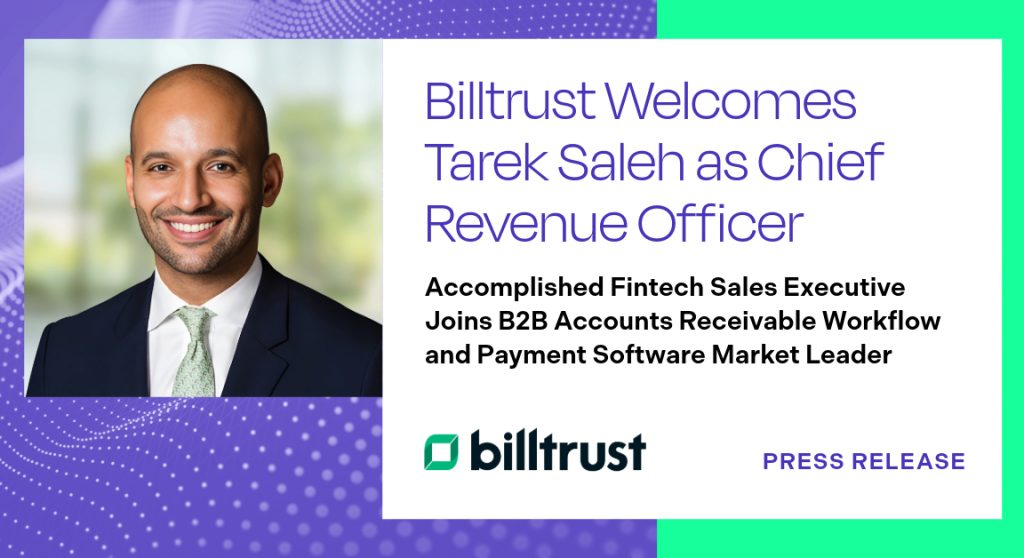 Ankündigung des Eintritts von Tarek Saleh als Chief Revenue Officer