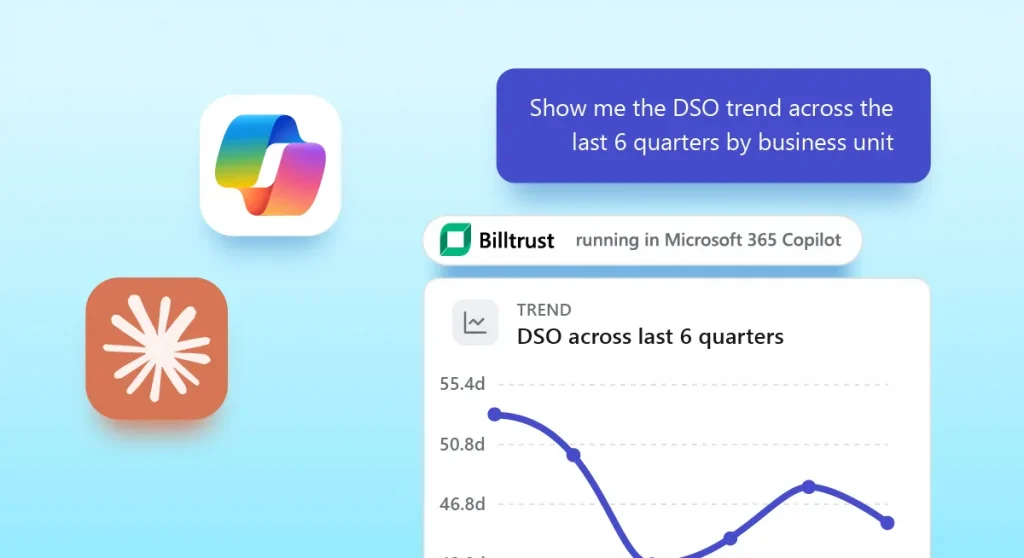 Claude and Copilot icons with an AR-related query