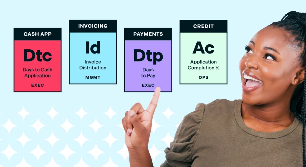 AR Functions KPIs and Woman Smiling